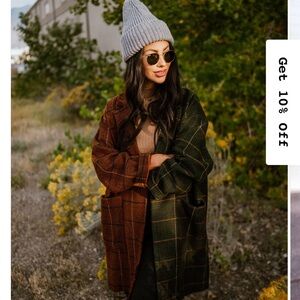 Dressed in Lala OG Scorpio Half +
Half Oversized Coat